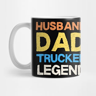 Husband Dad Trucker Legend Mug